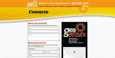 Nueva web GEAventura.com