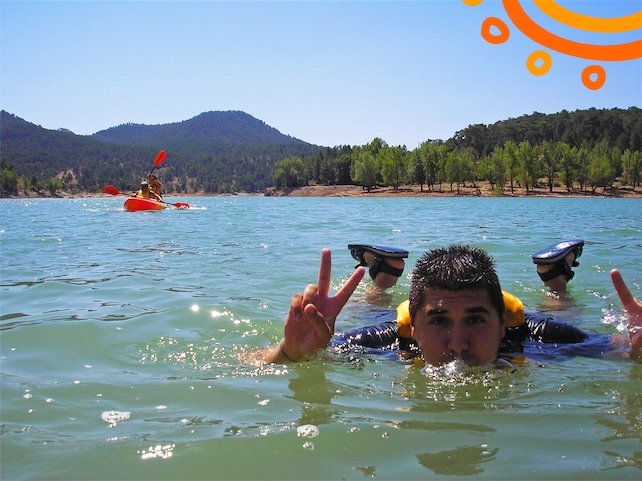 Piraguas tranquilas en La Toba